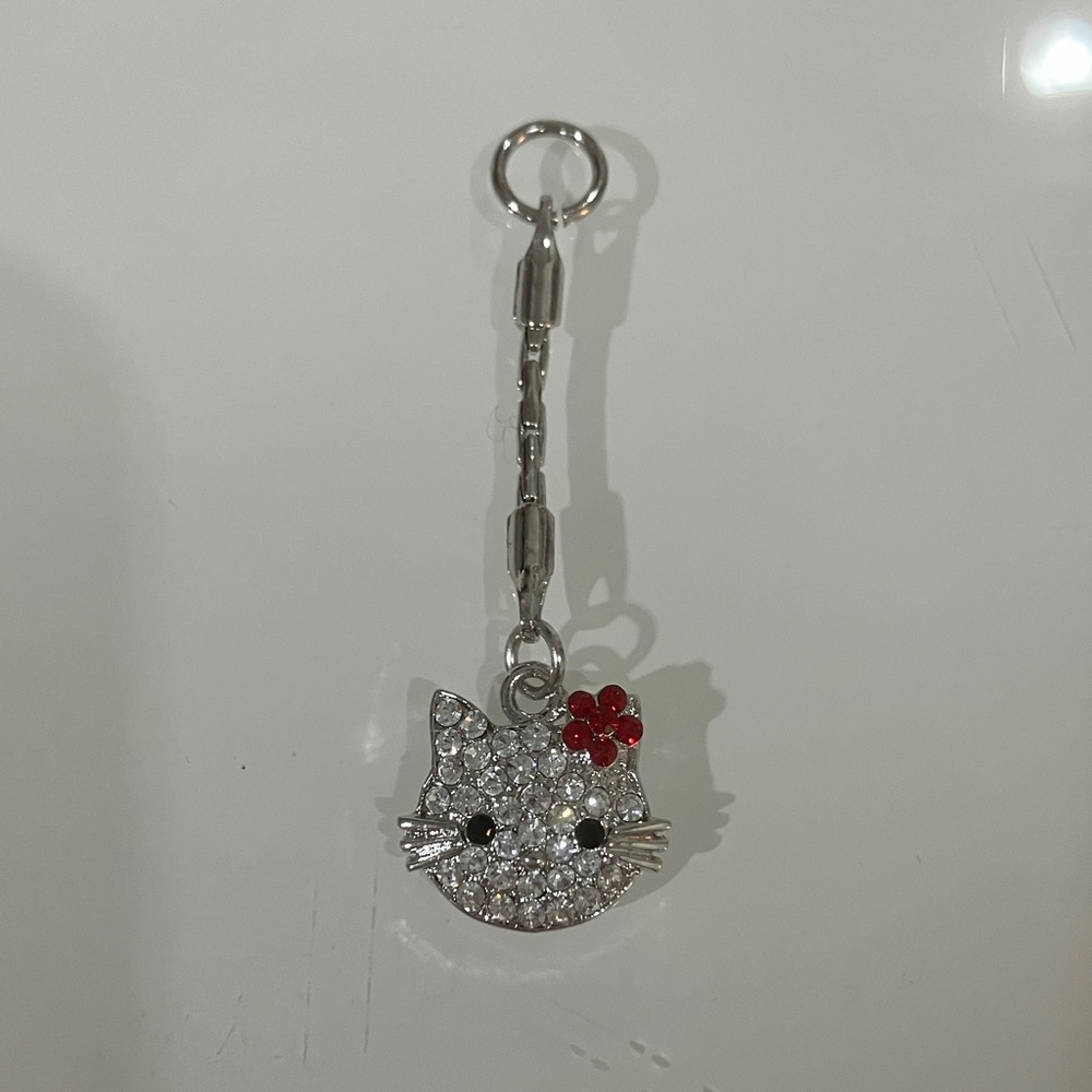 Hello Kitty cz / rhinestone charm